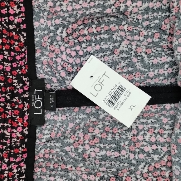 LOFT Multi Floral Elastic Waist Drawstring Shorts Size XL - Picture 6 of 9